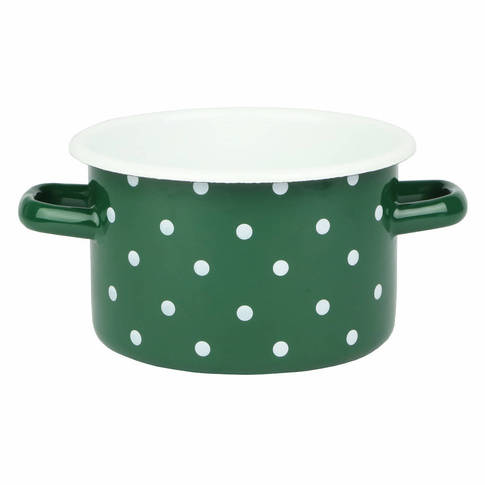 Emaille Topf 7L Mit Deckel - Induktion Eukalyptus Design Suppentopf