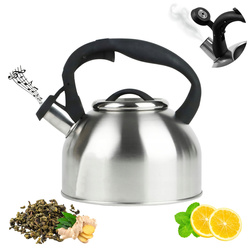 Wasserkessel Edelstahl 2,5L Pfeife Flötenkessel Teekessel Wasserkocher Induktion