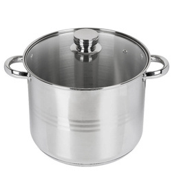 Edelstahl Kochtopf Glasdeckel Topf Suppentopf Universaltopf Induktion 12L